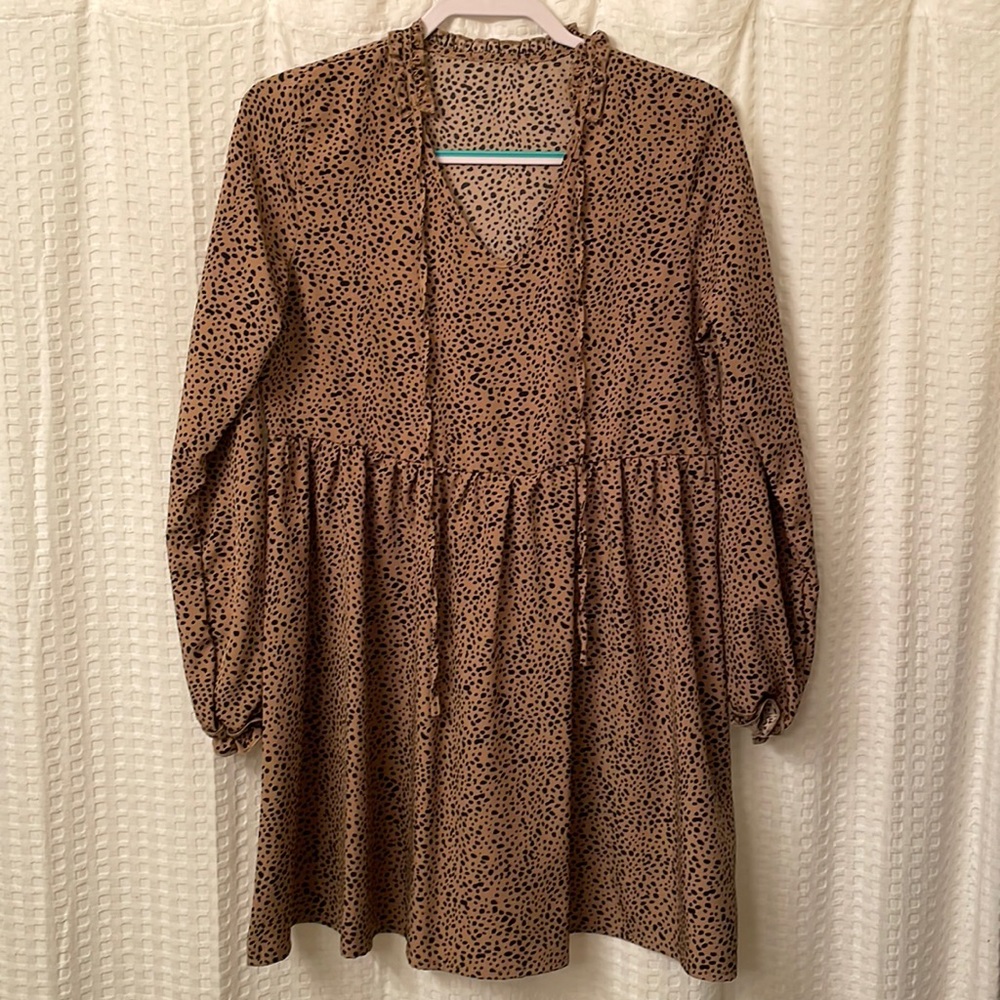 Womens cheetah print dress